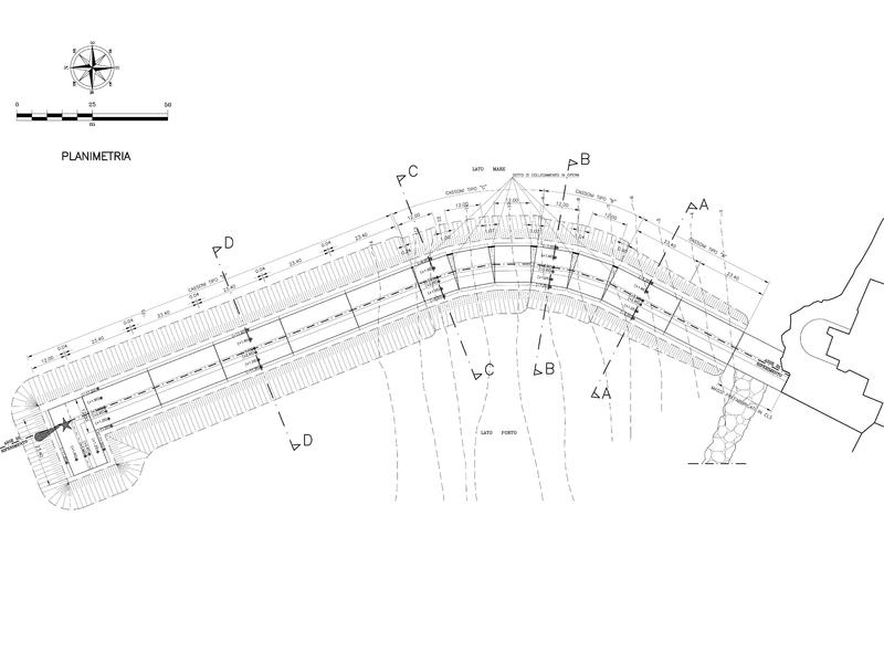  Planimetria molo foraneo