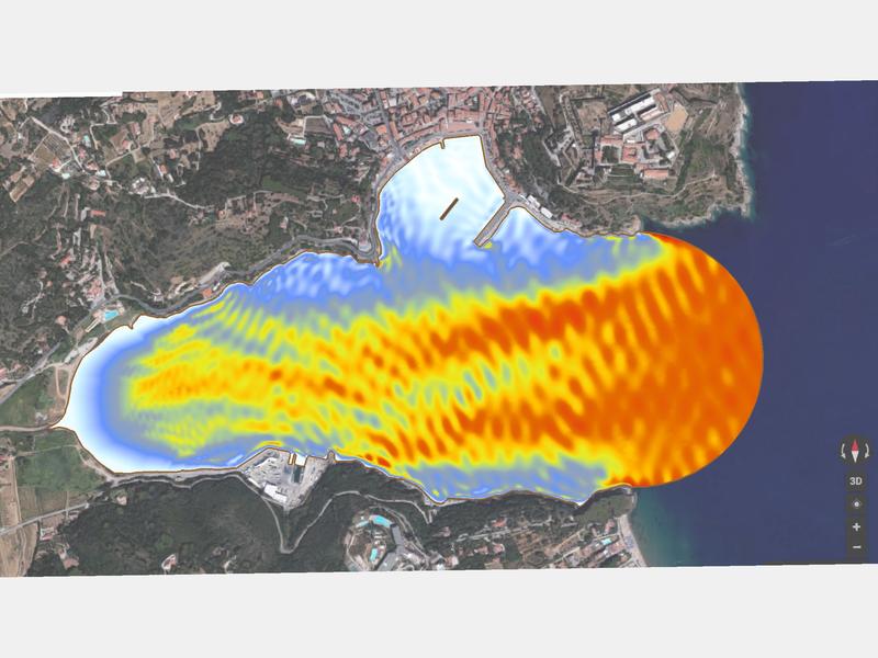  Simulazione del moto ondoso - Stato di progetto